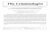 The Criminologist Page 1 The Criminologist - ASC · The Criminologist Page 1 The Criminologist ... The founders, primarily criminologists active in the American Society of Criminology,