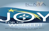 ICMA 17-Final.pdf 1 09/05/2017 10:22 JOY · ICMA 17-Final.pdf 1 09/05/2017 ... it is a reminder of our calling as Christians to bring Joy to the ... sacred music competitions and