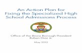 An Action Plan for Fixing the Specialized High School ...bronxboropres.nyc.gov/.../uploads/2017/12/bxbp-action-plan-shsat.pdf · Fixing the Specialized High School Admissions Process