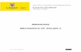 MECHANICS OF SOLIDS 2 - engineering.unsw.edu.au · Hibbeler: 12-121 to 12-132 & 5-77 to 5-89 Problem Solving Class 2 QuadG031/34 11 – Mon (ChemSc M18) Mechanics Fracture Moodle