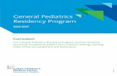 General Pediatrics Residency Program - Northwell … CCMC... · General Pediatrics Residency Program ... and pediatric subspecialists, surgeons and surgical subspecialists, psychiatrists,