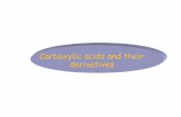 Carboxylic acids and their derivatives. Introduction to Carboxylic Acids O O OH O Acetylsalicylic acid (Aspirin, a widely used analgesic) HO NH2 O HO 4-Aminosalicylic acid used in