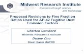 Midwest Research Institute - US EPA · Midwest Research Institute ... and technology Proposed Revisions to Fine Fraction Ratios Used for AP-42 Fugitive Dust ... • WRAP Handbook