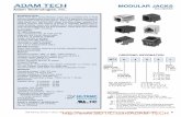 Adam Technologies, Inc. mTJ SeRIeS - BDTIC · Adam Technologies, Inc. 12 909 Rahway Avenue• Union, New Jersey 07083• T: 908-687-5000• F: 908-687-5710• MOdulAR JACks INTeRNAl