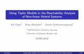 Using Taylor Models in the Reachability Analysis of Non ... · Using Taylor Models in the Reachability Analysis of Non-linear Hybrid ... 2 Taylor model method 3 ... Xin Chen Using