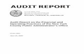 Audit Report on the Financial and Operating Practices …€¦ · Audit Report on the Financial and Operating Practices of the New York County Public Administrator’s Office ...