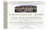 Pastorius Haus in Germany Heritage Trip to Germany1].pdf · Pennsylvania German Cultural Heritage Center at Kutztown University and The Pastorius Home Association, Inc. present: Heritage