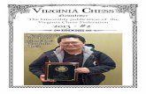 VIRGINIA CHESS · 2 Virginia Chess Newsletter ... Catalan 1 d4 Nf6 2 c4 e6 3 ... this secondary variation to defeat French Defense specialist Wolfgang Uhlmann . otjnwlkqbhrp