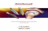 Rotator Cuff Repair Utilizing the ALLthread Suture … thread Anchors.pdf · Rotator Cuff Repair Utilizing the ALLthread™ Suture Anchor by Scott Kuiper, ... Elbow (Harpoon ...