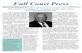 Full Court Press - DC Courts Homepage · Full Court Press Newsletter of the ... 3 Hispanic Heritage Month 4 Adoption Day ... gave closing remarks, end-ing both the ceremony and the