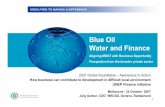 Blue Oil Water and Finance - United Nations Environment Programme Finance … · 2007-12-15 · -broken water supply pipes -leaking sewage systems Efficiency of treatment Impact on