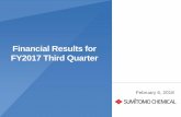 Financial Results for FY2017 Third Quarter Sales by Business Segment 5 Unit; billions of yen FY2016 3rd Quarter FY2017 3rd Quarter Difference Ratio Sales Price Variance Shipping Volume