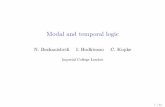 Modal and temporal logic - Homepages of UvA/FNWI … · 2014-10-28 · Modal and temporal logic ... Proposition 1 Let C 1 and C 2 be classes of frames. If C 1 C ... Proposition 10