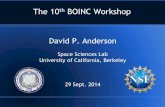 David P. Andersonboinc.berkeley.edu/trac/raw-attachment/wiki/WorkShop14/workshop_1… · David P. Anderson Space Sciences Lab ... –Mari Maeda, Kevin Thompson Visit Climateprediction