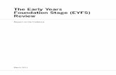 The Early Years Foundatation Stage (EYFS) .are recognised as pedagogical partners and involved in
