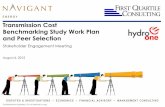 Transmission Cost Benchmarking Study Work Plan … · Transmission Cost Benchmarking Study Work Plan and Peer Selection August 6, 2015 Confidential and proprietary. Do not distribute