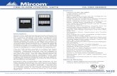Features - Mircom · FIRE ALARM CONTROL UNITS FA-1000 SERIES ... The FA-XT-TRB Semi-Flush Trim Ring is required for ... The door features the universal CAT-30 lock and is