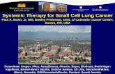 Systemic Therapy for Small Cell Lung Cancere-syllabus.gotoper.com/_media/files/lcc2011/20 SCLC Bunn 8_12... · Systemic Therapy for Small Cell Lung Cancer Paul A. Bunn, Jr, ... Ann