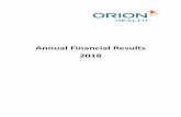Annual Financial Results 2018 - orionhealth.com · financial statements comply with the Financial ... integrity and reliability of the financial ... has not impaired our independence