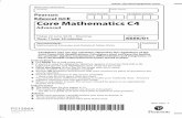 Pearson Centre Number Candidate Number Edexcel GCE Core Mathematics C4dynamicpapers.com/wp-content/uploads/2018/07/6666_01_que_20180… · Candidates may use any calculator allowed