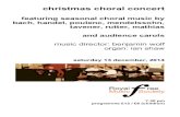 featuring seasonal choral music by bach, handel, …royalfreemusicsociety.org.uk/wp-content/uploads/2013/06/Programme... · bach, handel, poulenc, mendelssohn, tavener, rutter, mathias