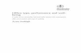 Office type, performance and well- being840700/FULLTEXT02.pdf · Office type, performance and well-being ... my supervisors Prof. Hugo ... specially Louise Norden-skiöld, ...