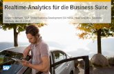 Realtime-Analytics für die Business Suite€¦ · Realtime-Analytics für die Business Suite Jürgen Butsmann, SAP, Global Business Development S/4 HANA, Head Analytical Solutions