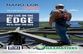 THE NEWEST INNOVATION - Hazmasters · THE NEWEST INNOVATION ... DBI-SALA universal icon to quickly and easily identify sharp edge product. ... your unique needs, the Nano-Lok™ edge