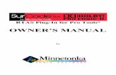 OWNER’S MANUAL - Minnetonka Audio Software for Dolby Pro... · RTAS Plug-In for Pro Tools® OWNER’S MANUAL by. i SurCode for Dolby Pro Logic II Owner’s Manual Table of Contents