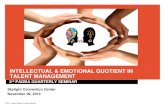 INTELLECTUAL & EMOTIONAL QUOTIENT IN …pagba.com/wp-content/uploads/2014/11/IQ-EQ-in... · Emotional Quotient (EQ) Emotional Quotient (EQ) is a about understanding and managing emotions