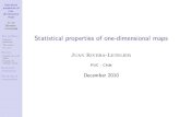 Rivera- Letelier Statistical properties of one-dimensional ... · (Blokh–Lyubich). For an interval map with several critical points, such a measure is a ﬁnite convex combination