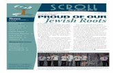ProuD of our Jewish Roots - Congregation Beth El 63 2013-14/1312... · family trees, and I had what you just read. ... Jewish Roots Gala co-chairs Karen ... – what a nice footnote