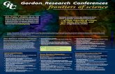Gordon Research Conferencesscience.sciencemag.org/content/sci/345/6204/1628.full.pdf · Gordon Research Conferences ... and cutting-edge ideas. Seed funding for new Gordon ... Jacqueline