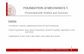 FOUNDATION of MECHANICS 1FOUNDATION of MECHANICS …diem1.ing.unibo.it/.../FOM1/Presentation06_Brakes-and-Clutches.pdf · FOUNDATION of MECHANICS 1FOUNDATION of MECHANICS 1 Presentation06:
