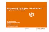 Measurement Uncertainty – Principles and Implementation … uncertainty... · Example: Test result of a ... If there are data from periodical measurements of a representative ...