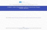 CBSE 12th Chemistry 2012 Unsolved Paper Delhi Board€¦ · CBSE 12th Chemistry 2012 Unsolved Paper Delhi Board Buy Solution: Note This is downloaded from . Editing the content or