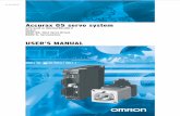 Accurax G5 servo system - nnc.irnnc.ir/_Download/Catalog/Omron/Motion - Drive/Servo-Systems/Servo... · So that the Accurax G5-Series Servomotor and Servo Drive and peripheral ...