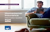 1761 16462 HOMEOWNER AXA Information Booklet … · Exclusive to Countrywide ... Cancellation fee Please note that there will be a £25.00 cancellation fee if the policy is cancelled.