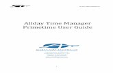 Allday Time Manager Primetime User Guide · ALLDAY TIME SYSTEMS LTD 1 Allday Time Manager Primetime User Guide