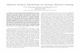 Hybrid System Modeling of Human Blood Clotting - …snarayan/clot.pdf · Hybrid System Modeling of Human Blood Clotting Joseph Makin, ... clotting disease pathologies ... portion