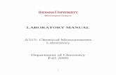 A315 LABORATORY MANUAL - Chemistry Courses: …courses.chem.indiana.edu/a315/documents/A315LABMANUAL.pdf · The following general analytical chemistry texts are on reserve in the