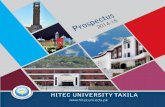 HITEC University Prospectus 2014 · Overview 4 HITEC University Prospectus 2014 Heavy Industries Taxila Education City (HITEC) is a comparatively new addition to the hallmarks of