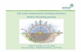 Life Cycle Assessments involving Umicore’s Battery ...ec.europa.eu/environment/waste/batteries/pdf/umicore_pres_18072011.… · Life Cycle Assessments involving Umicore’s Battery