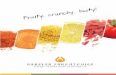 RABELER FRUCHTCHIPS · Small flakes – full flavour By milling, grinding and sieving, we can prepare our fruit, vegetable and cereal products in any size you require.