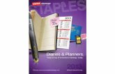 Diaries & Planners. - Staples Advantage · Diaries & Planners. ... Black, Each POA 2013 Slim Pocket Diary • Quality diaries which contain a year planner, pages of travel information