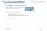 Industrial Thermocouples - thermosensors.com · We can also provide technical design assistance and ... A Leading Manufacturer of Quality Thermocouple and RTD Assemblies Since 1972