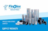 Q3FY17 RESULTS - Finolex Industries · Q3FY17 Results Summary Results Summary Operating Highlights Financial Overview Key Strategies Appendix Management Comment: The volumes in Q3FY17