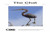The Chat - Carolina Bird Club · The Chat Vol. 80 FALL 2016 No. 4 The Quarterly Bulletin of the Carolina Bird Club, Inc. The Ornithological Society of the Carolinas. ISSN No. 0009-1987