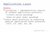 Part I: Introductiondpnm.postech.ac.kr/cs702/lecture/application-layer.ppt · PPT file · Web view2011-03-31 · Application Layer Goals: conceptual + implementation aspects of network