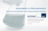 Automation in Pharmaceutics - systemagmbh.de · microbial/microbiological contamination to be avoided. ... materials and their germ formation. ... Automation of pallet transport